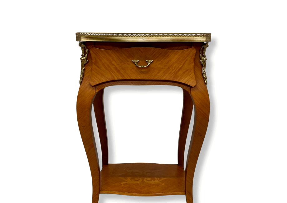 イタリア製　象嵌細工　テレフォンスタンド