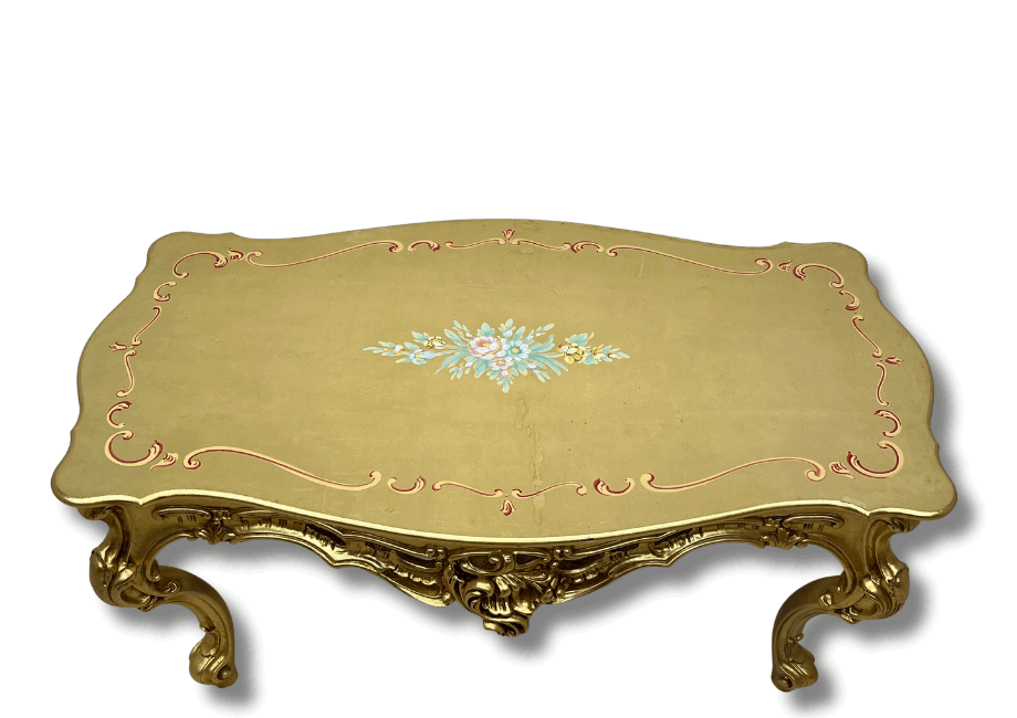 コーヒテーブル　SILIK　金箔 ロココ